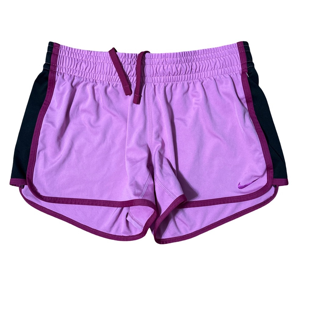 Nike Womens Lavender and Dark Purple Athletic Shorts